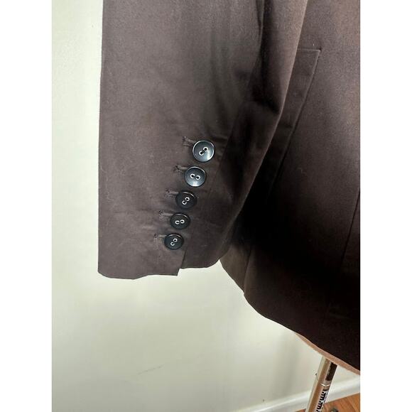 Chico's Women's Brown Animal Print Lining Single Button Blazer Size Small - Picture 6 of 9